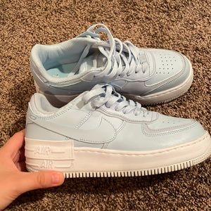Nike Light Blue Air Force 1s